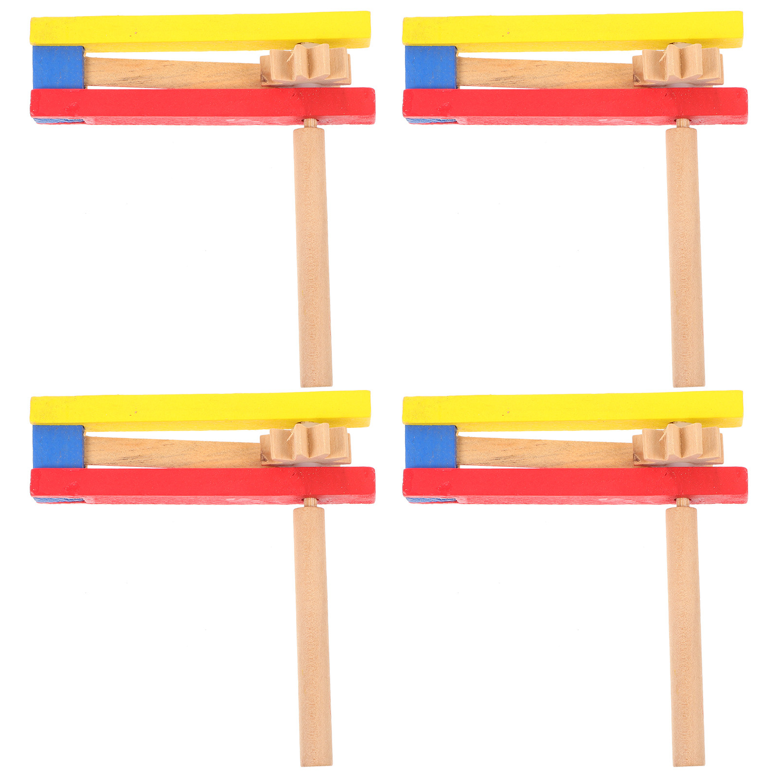 4Pcs Children Castanet Wooden  - đánh giá và giá Musical Instrument Long