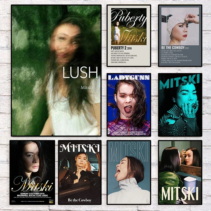 American Pop Singer MITSKI Art - đánh giá và giá Musical Instrument Painting