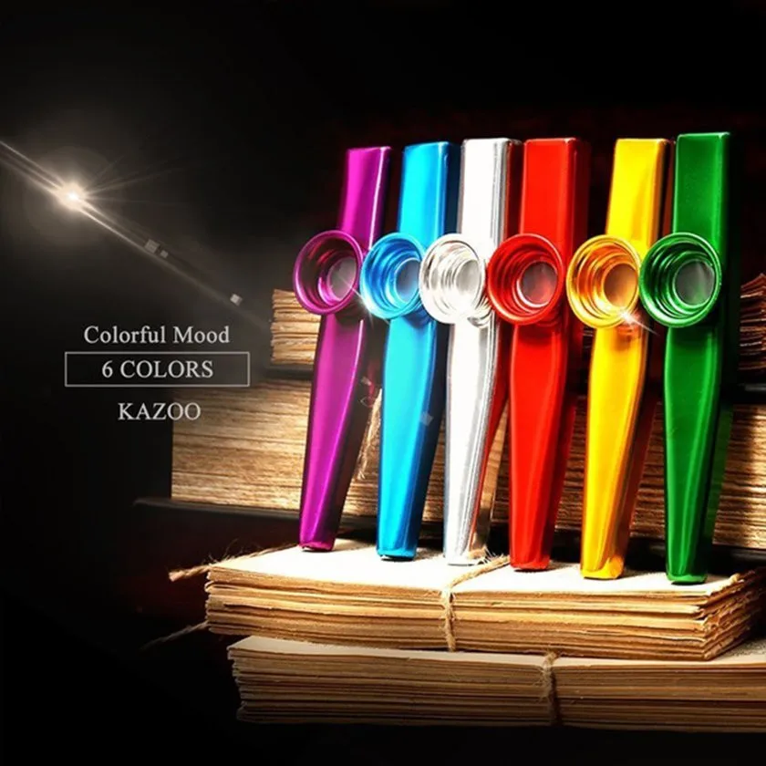 Colourful Kazoo Golden Metal K - đánh giá và giá Musical Instrument Flute