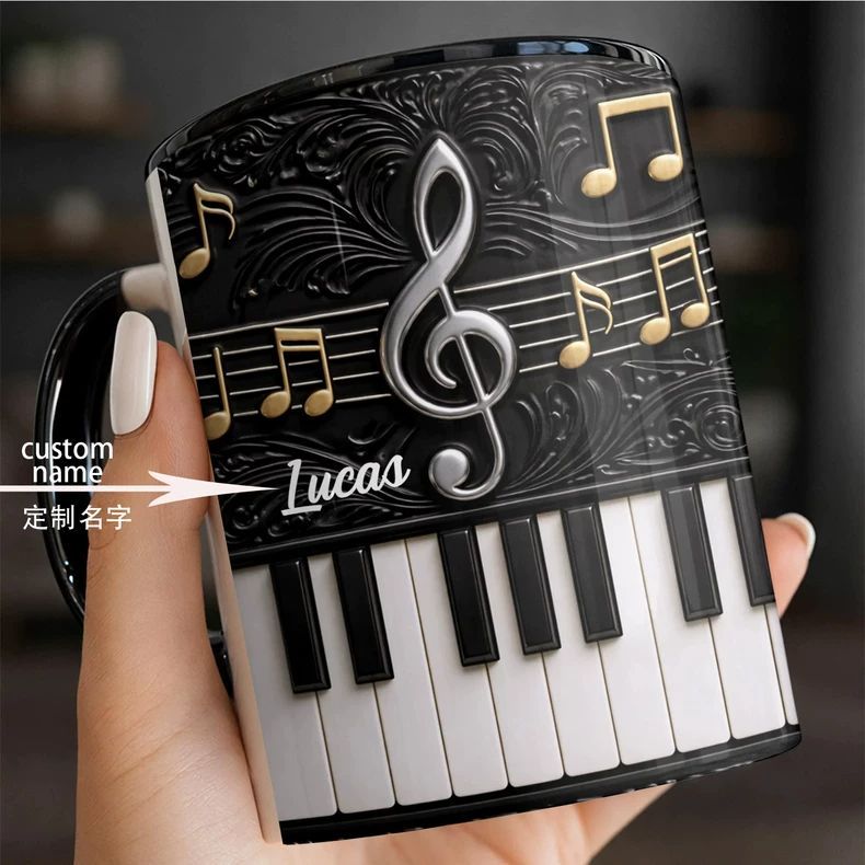 Personality Piano Ceramic Mug  - đánh giá và giá Musical Instrument And Names