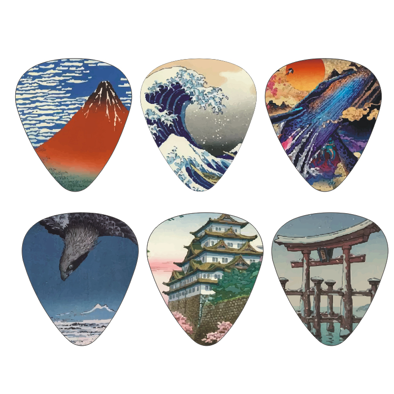 New 12pcs/set Guitar Picks - J - đánh giá và giá Musical Instrument Painting
