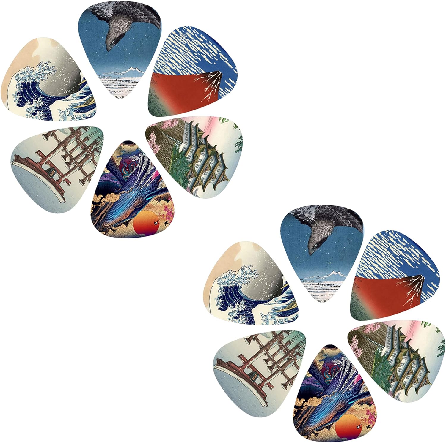 New 12pcs/set Guitar Picks - J - đánh giá và giá Musical Instrument Painting